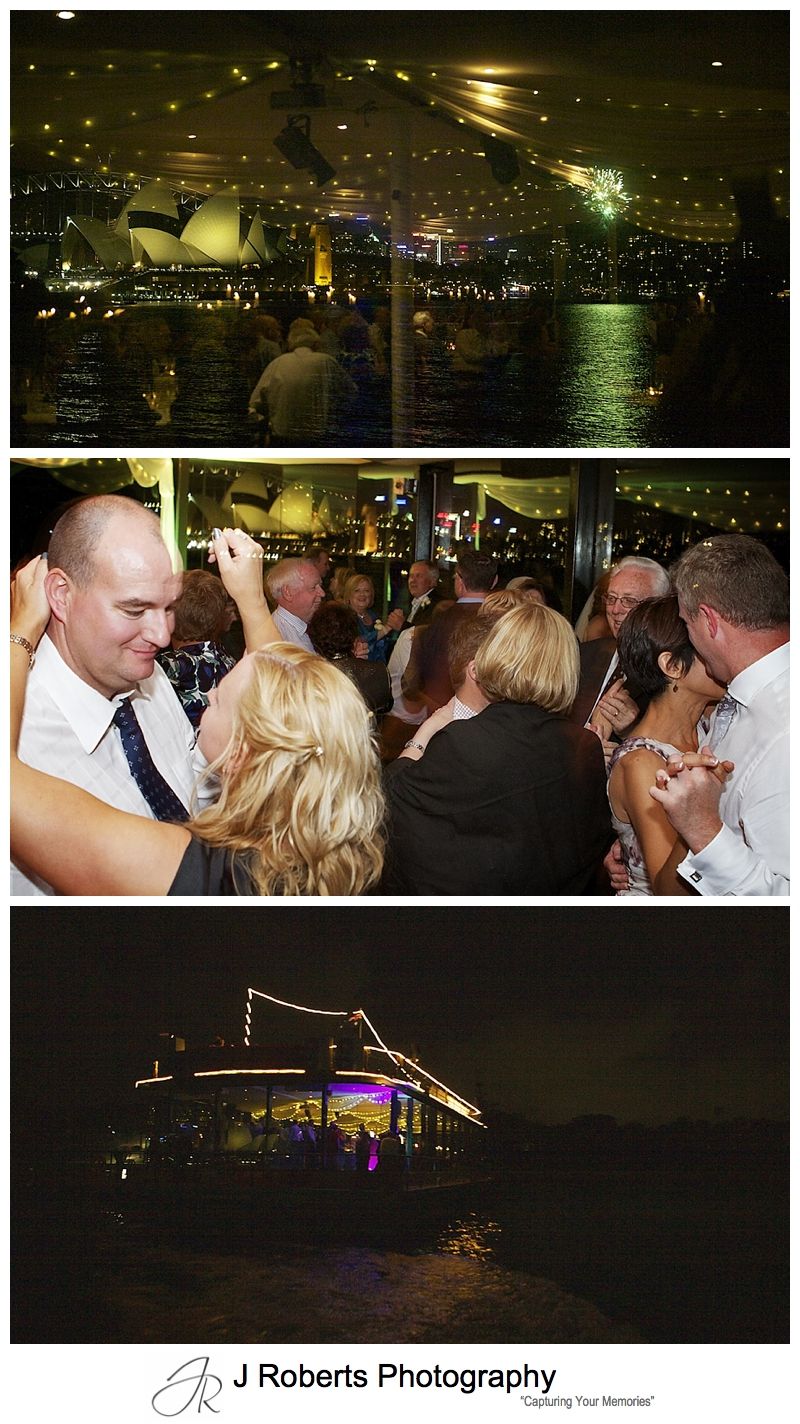 Night view from Sydney Glass Island Wedding Reception - sydney wedding phtogoraphy 